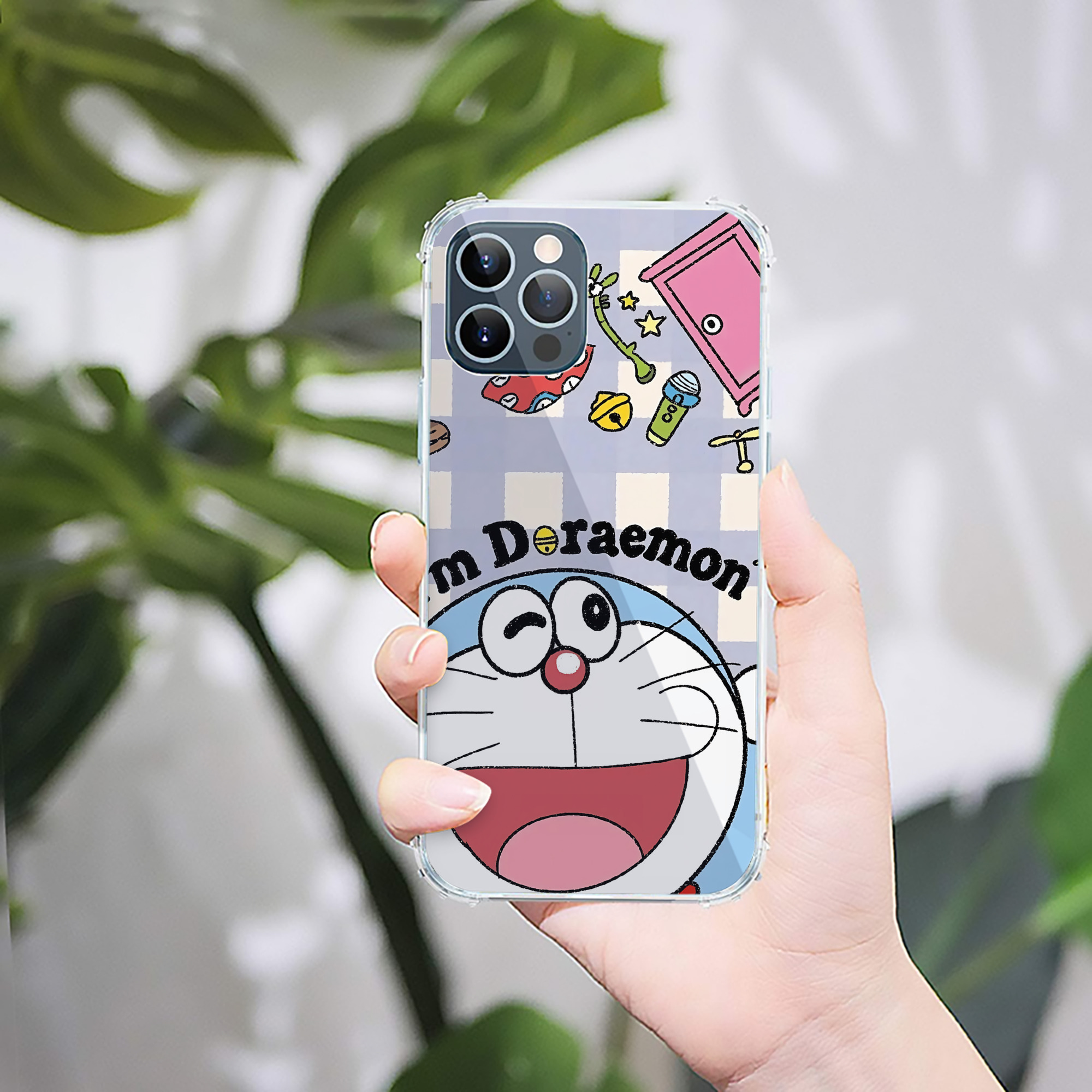 （画像用） ドラえもん Doraemon 【iPhone 12シリーズ対応】透明スマホケース（クリアソフトケース）